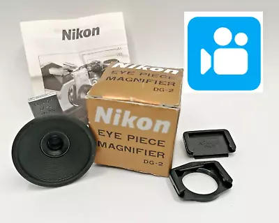 [Unused] Nikon DG-2 Eye Piece Magnifier W/ DK-5 DK-22 In Box From JAPAN • $59.49