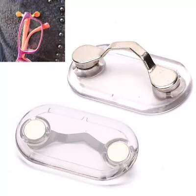 Fashion Magnetic Hang Eyeglass Holder Clip Magnet Sunglasses Headset Line C Zo • $1.69