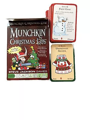 MUNCHKIN CHRISTMAS LITE Steve Jackson Games Holiday-Themed Card Game • $22.95