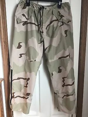Military Pants Men's XL Long Trousers Extended Cold Weather Desert Camo Goretex • $45