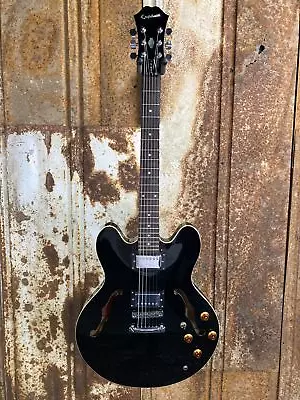 Epiphone DOT 1997 Semi-Hollow Guitar Black (used) • $700