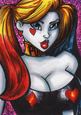 HARLEY QUINN Sketch Card McJunkin Original Art SUICIDE SQUAD APRIL MEGA SALE! • $101.89