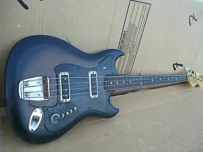 60's HAGSTROM BROOMSTICK NECK BASS - Made In SWEDEN • $645