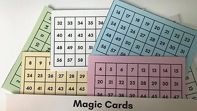 Magic Number Cards. 8 Sets . Brilliant Trick That Will Send The Audience Baffled • £3.95