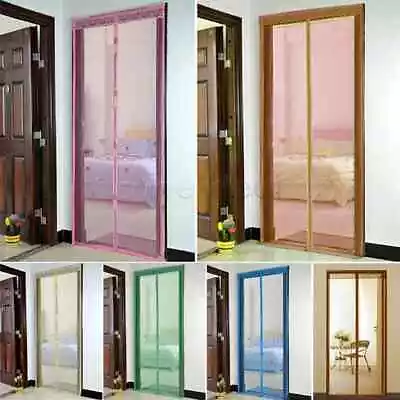 £0.99 • Buy Magnetic Mesh Door Magic Protection Curtain Snap Fly Bug Insect Mosquito Screen 