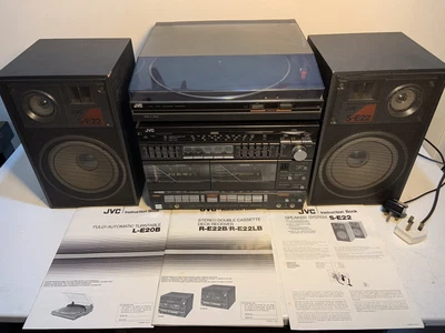 £44.99 • Buy JVC E22L Hi-Fi System Record/Turntable E20B & Speakers S-E22 Couple Minor Issues