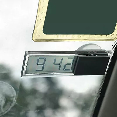 Car Digital Clock Mounted Sucker LCD Display Dashboard Windshield Clock AU • $10.75