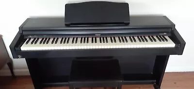 Roland Digital Piano HP145. Simulated Black Walnut Cabinet Immaculate Condition • $2800