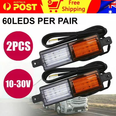 2x 30 LED Bullbar Indicator Lights Front DRL Amber Park For ARB TJM Marker Lamp • $38.49