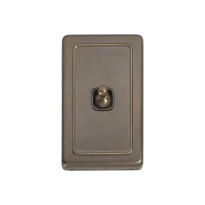 SWITCH-SINGLE DECO WALL-ANTIQUE BRASS-period Renovation-vintage Heritage-retro • $60