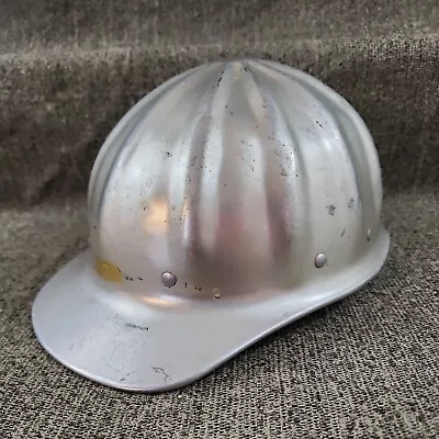 Vintage Superlite Aluminum Fibre-Metal Hard Hat Helmet With Liner 8 Rivet - USA • $39.89