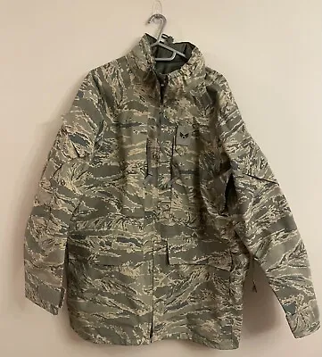 NWOT USAF Gore-Tex Parka APECS ABU Military Tiger Stripe Camo Jacket Medium Long • $60
