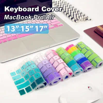 Silicone Keyboard Cover Case Protector For MacBook Air/Pro 13  15  17  Touchbar • $7.20