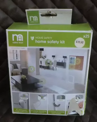 Mothercare Home Safety Kit 1 X Door Stopper 12 Socket Covers 2corner Cushions + • £1