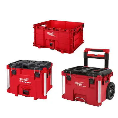 Milwaukee 48-22-84PKIT2 PACKOUT Heavy Duty Polymer Tool Box Combo • $307.97