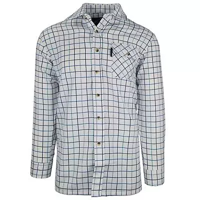 Country Classics Mens Long Sleeved Country Check Shirt Blenheim Teal • £17.99