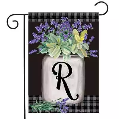 Farmhouse Monogram Letter R Garden Flag Floral Briarwood Lane 12.5  X 18  • $9.86