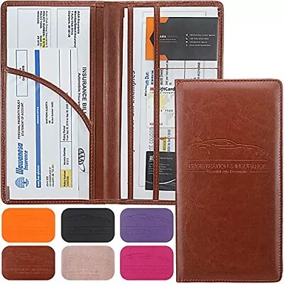 Car Registration And Insurance Holder Premium Leather Registration And Insur... • $20.62