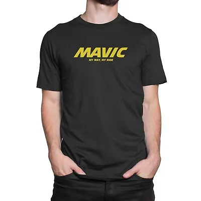 Vintage Mavic Bike Logo Men's T-Shirt Black • $16.90