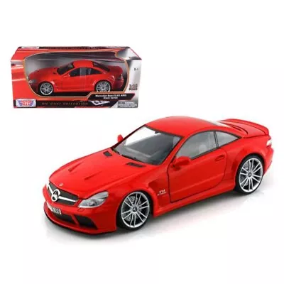 Mercedes SL65 AMG Black Series (R230) Red 1/18 Diecast Model Car By Motormax • $56.87