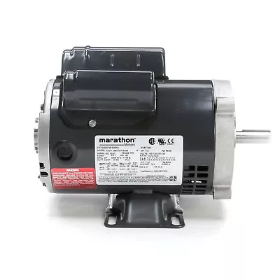 Marathon E261A Electric Motor 1/2 HP 1800 Rpm 1PH 100-120/200-240 Volt 56C Frame • $421.45