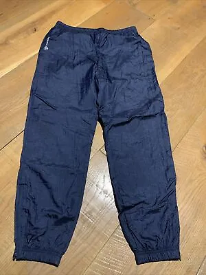 Vintage 90s Sergio Tacchini Pants Men Size 36 Tracksuit Wind Pants Navy Blue EUC • $28.97