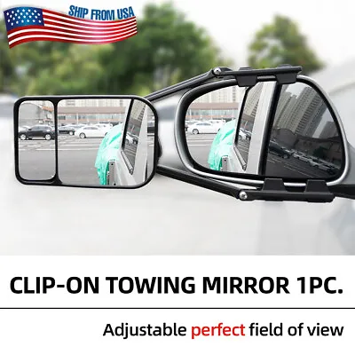 Universal Car Door Side Mirror Wide Angle Dual View Trailer Towing Tow Extension • $31.04