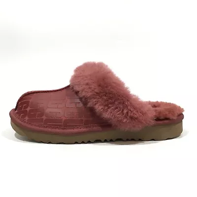 Ugg Cozy Ii Logo Suede / Sheepskin Slippers -redwood -big Kids Us 3 -new • $66.99