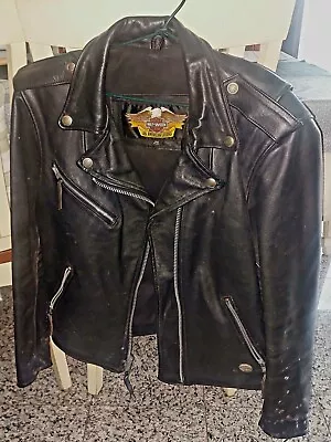 HARLEY DAVIDSON Motorcycle Leather JACKET*SIZE M* • $50