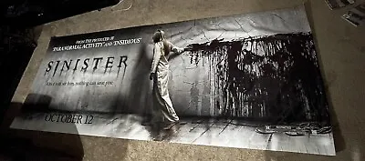 Authentic Movie Theater Vinyl Banner Poster SINISTER Horror 2012 Huge 4x10 Hawke • $50