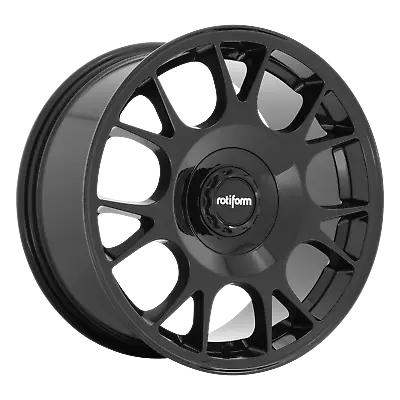 18x9.5 Rotiform R187 TUF-R Gloss Black Wheel 5x108/5x120 (38mm) • $395