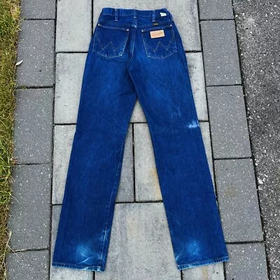 Vintage 70s Wrangler Blue Bell Distressed Denim Jeans • $62.19