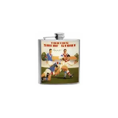 Tooths Sheaf Stout Hip Flask 6oz Barware Vintage Dragons V Roosters League • $19.50