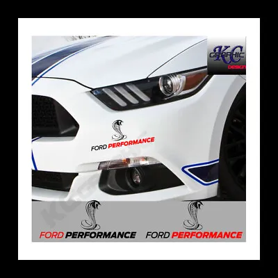 Ford Performance Decal Vinyl Mustang GT Shelby Cobra Windshield Doors Bumper • $14.45