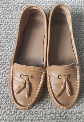 £25 • Buy Clarks Ballet Pumps Flat Brown Tan Loafers Leather 5 38 