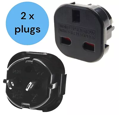 UK To US Plug Adaptor Flat Travel Adapter For USA Canada Mexico Thailand 2 Pack • £6.99