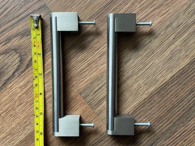£3.99 • Buy Set Of 2x 150mm Chrome Sash D Kitchen Cupboard Drawer Pull Door To Open Handles