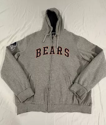 Chicago Bears Gray NFL Full Zip Up Hoodie/Jacket XXL • $15.30