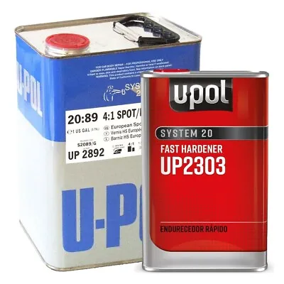 U-POL 2892 + 2303 Euro Spot/Panel Clearcoat Gallon Kit W/ Fast Hardener • $104.49