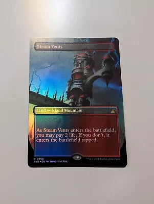 MTG - Steam Vents (Borderless Foil) - Ravnica Remastered NM/M Condition • $18.25