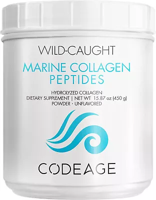 Wild-Caught Marine Collagen Peptides Powder Hydrolyzed Collagen Unflavored✅ • $43.98