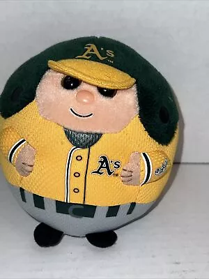 Oakland Athletics MLB 5  TY Beanie Ballz Baseball Plush 2013 -RARE! • $11.99