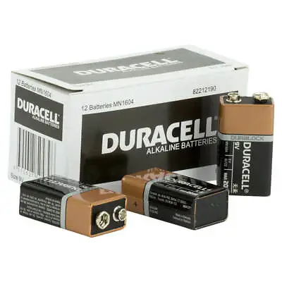 12 X Duracell Coppertop 9Volt Alkaline Batteries • $40