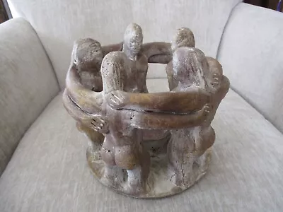 Circle Of 5 Friends Mexican Terracotta Candle Holder - Heavy • $20