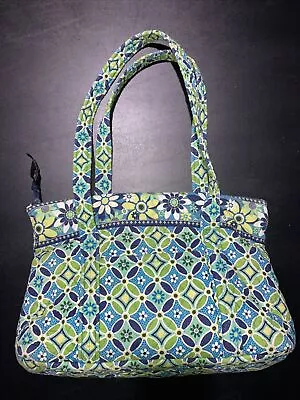 Vera Bradley Shoulder Purse Bag Tote - Retired Daisy Daisy Spring 2008 - Clean • $9.73