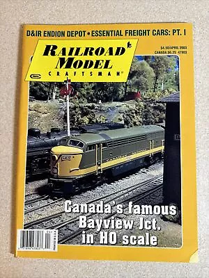 Railroad Model Craftsman Magazine April 2003 Vol 71 No 11 Bayview Jct. HO Scale • $8.45