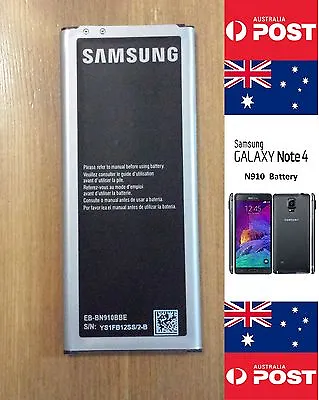 Samsung Galaxy Note 4 Battery N910 - EB-BN910BBE -  Brand New -  Local Seller  • $20
