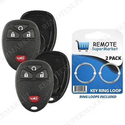 2 Replacement For Chevy Silverado Suburban 1500 Remote Key Fob 4b Rs Shell Case • $7.95