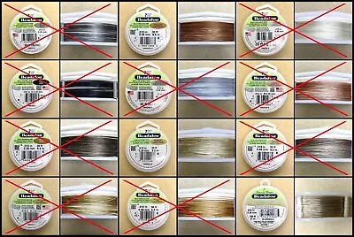 Beadalon Beading Stringing Wire | 7 Strands | 30ft | Few Colours Remaining • £6.49