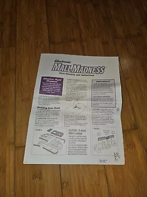 Vintage Mall Madness SALE Signs W Stands Lot Of 3 Each 1996 Milton Bradley • $14.99